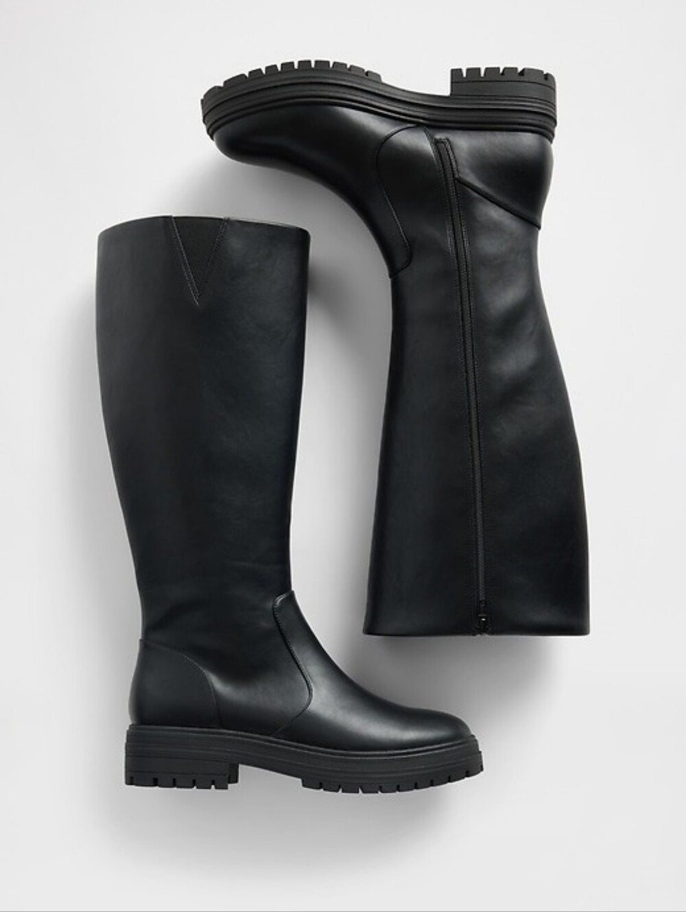 GAP Vegan Leather Lug Sole Riding Boots